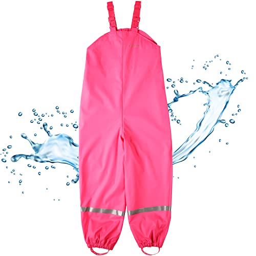 BMS Regenhose Buddelhose Matschhose für Mädchen in Pink Größe 80 von BMS