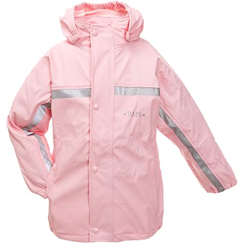 BMS Buddeljacke, Regenjacke für Kinder mit abnehmbarer Kapuze in rosa Größe 80 von BMS