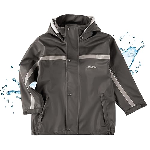 BMS Buddeljacke, Regenjacke für Kinder mit abnehmbarer Kapuze in coolgrey Größe 86 BMS Buddeljacke, Regenjacke für Kinder mit abnehmbarer Kapuze in coolgrey Größe 86 von BMS