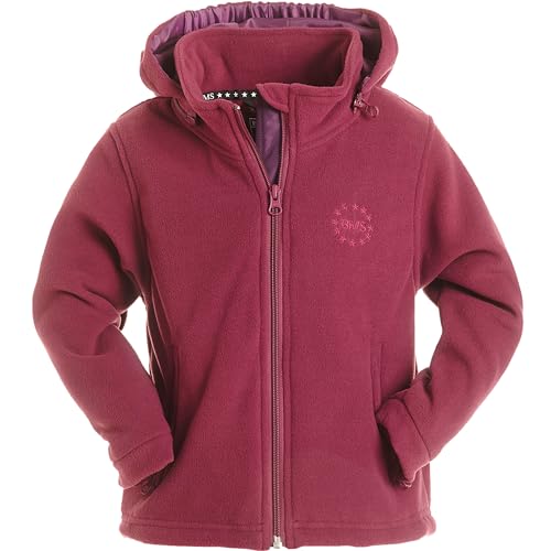 BMS Fleecejacke mit abnehmbarer Kapuze, Purple, Größe 110 von BMS