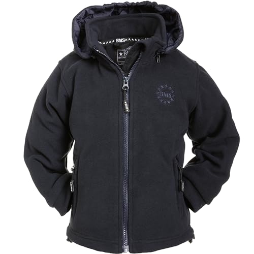 BMS Fleecejacke mit abnehmbarer Kapuze, Marine, Größe 86 von BMS