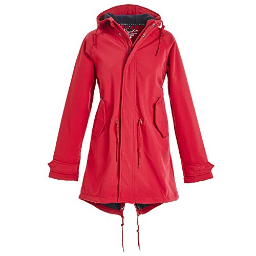 BMS HafenCity Coat SoftShell - Damenkurzmantel - rot - 36 von BMS