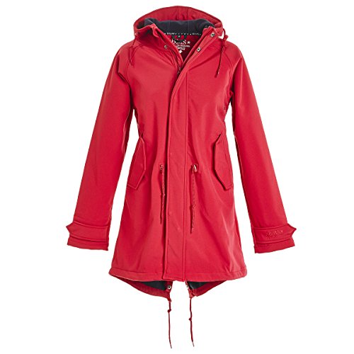 BMS HafenCity Coat SoftShell - Damenkurzmantel - rot - 46 von BMS