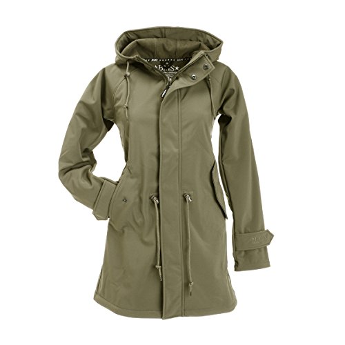 BMS HafenCity Coat Softshell - Damenkurzmantel - Khaki - 34 von BMS