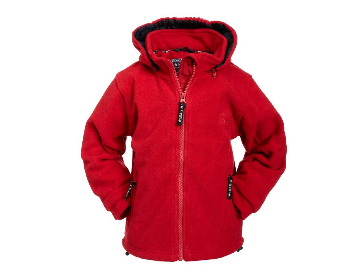 BMS Kapuzenfleecejacke BMS Fleecejacke für Kinder mit abnahmbarer Kapuze von BMS