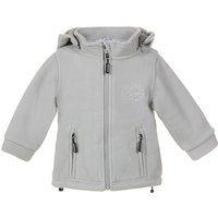 BMS Kapuzenjacke Clima-Fleece silber grau von BMS