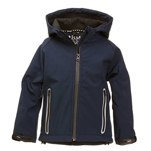 BMS Kids Softshell Jacke, Marine, Größe 104 von BMS