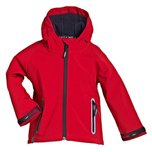 BMS Kids Softshell Jacke, Rot, Größe 104 von BMS