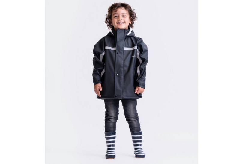 BMS Regen- und Matschjacke BMS Regenjacke für Kinder 100% wasserdicht mit Kapuze von BMS