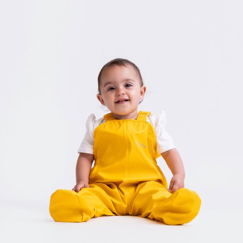 BMS Regen- und Matschlatzhose BMS BabyBuddy - wasserdichte Krabbelhose mit integrierten Füsslingen integrierte Füssling von BMS