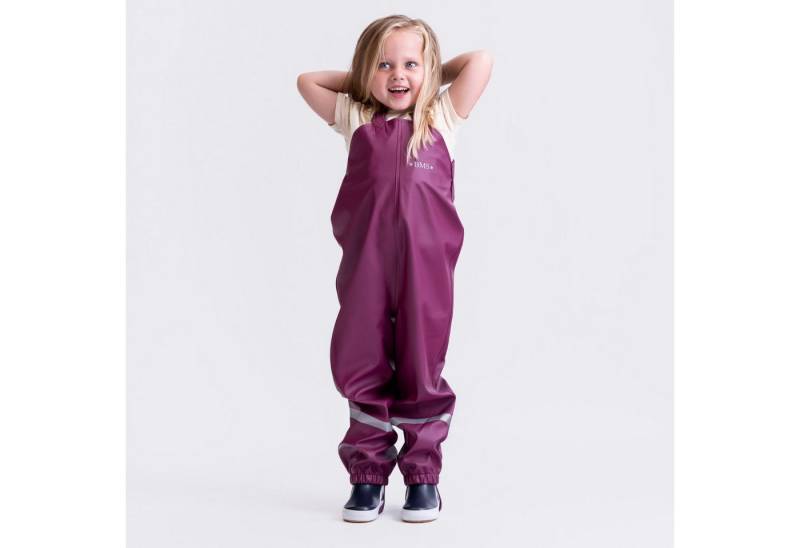 BMS Regen- und Matschlatzhose Regenlatzhose - Matschhose für Kinder 100% wasserdicht nachhaltig (1-tlg) mitwachsend durch einstellbare Hosenträger von BMS