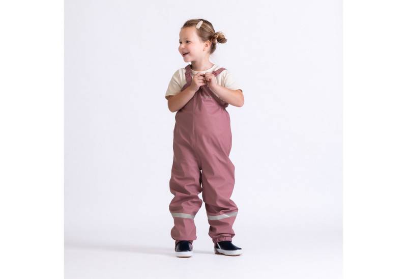 BMS Regen- und Matschlatzhose mit Fleece gefütterte Thermo-Regenlatzhose mitwachsend durch verstellbare Hosenträger BMS Regen- und Matschlatzhose mit Fleece gefütterte Thermo-Regenlatzhose mitwachsend durch verstellbare Hosenträger von BMS