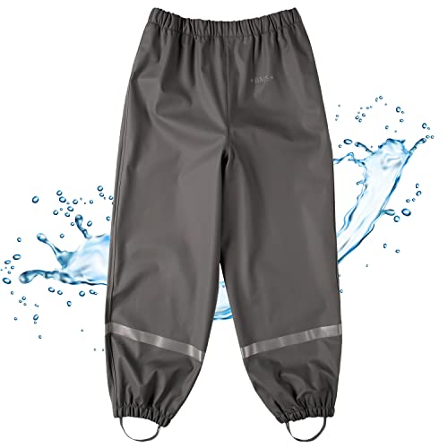 BMS Regenbundhose, wasserdicht für Kinder in Coolgrey - Größe 104 von BMS