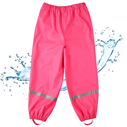 BMS Regenbundhose, wasserdicht für Mädchen in Pink Größe 110 von BMS