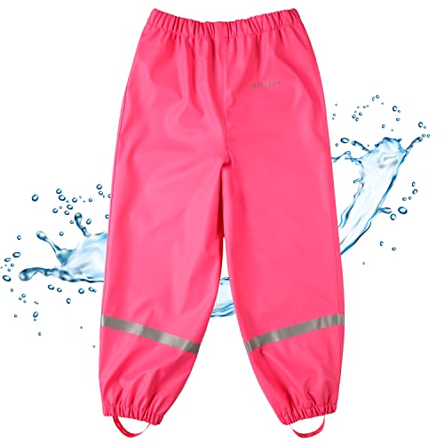 BMS Regenbundhose, wasserdicht für Mädchen in Pink Größe 146 von BMS
