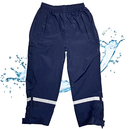 BMS Regenbundhose - atmungsaktiv - 100% wasserdicht - Marine - 110 von BMS