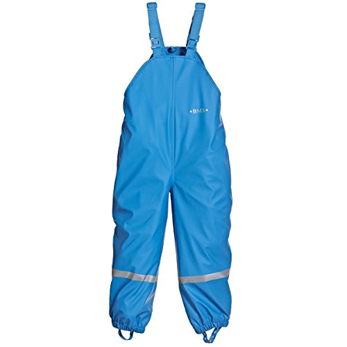 BMS Regenhose Buddelhose Matschhose für Jungen in Hellblau Größe 104 von BMS