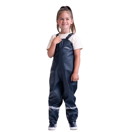 BMS Regenhose Buddelhose Matschhose wasserdicht für Kinder in Marine Größe 86 von BMS