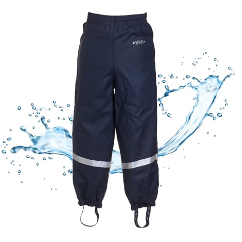 BMS Regenhose gefüttert | Schneehose | warme Bundhose Marine 86 von BMS