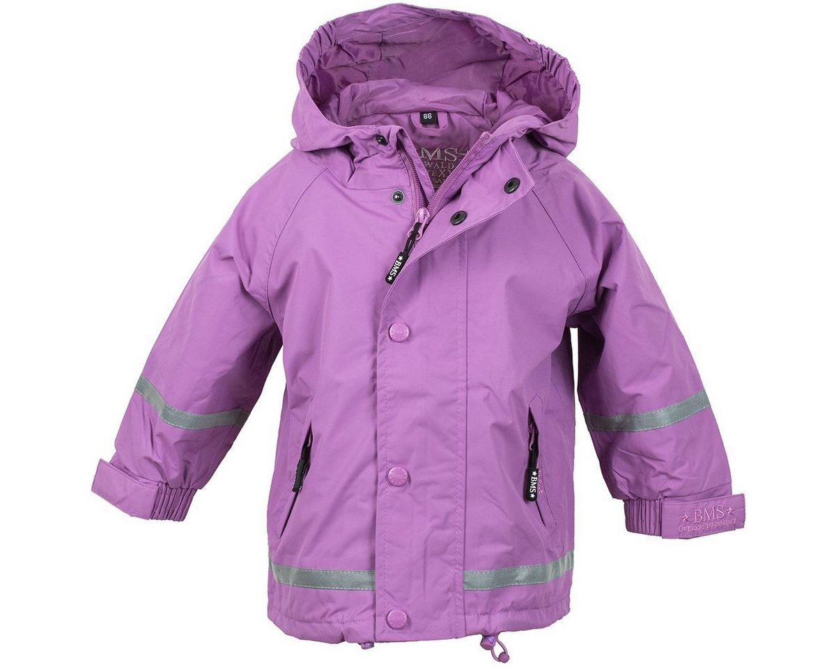 BMS Regenjacke atmungsaktive Regenjacke für Kinder - 100% wasserdicht mit Kapuze von BMS