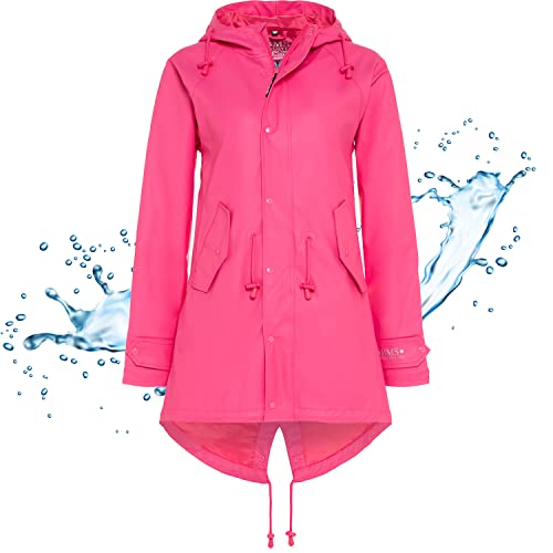 BMS Regenmantel 100% wasserdicht - pink - 46 von BMS