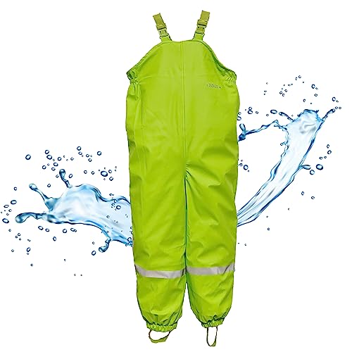 BMS Schneehose 100% wasserdicht mit Fleecefutter - Limette - 116 von BMS