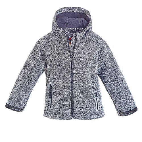 BMS Softknit Kapuzenjacke Kids, Anthrazit, Größe 98 von BMS