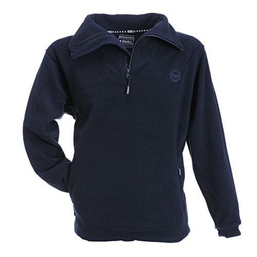 BMS Windsmoother Fleece Pullover, Marine, Größe S von BMS