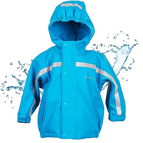 BMS Winter Matschjacke mit Fleecefutter für Jungen - hellblau - 74 von BMS