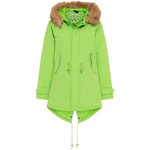 BMS Wintermantel vegan, SoftLan + Sorona, limette; Größe 40 von BMS
