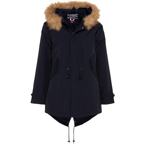 BMS Wintermantel vegan, SoftLan + Sorona, marine; Größe 36 von BMS