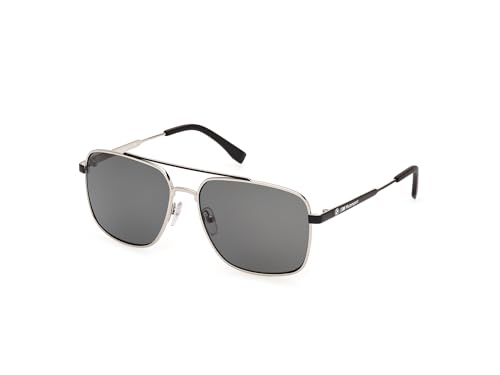 BMW M Motorsport BS0044 Sonnenbrille Herren, Sonnenbrille Casual Leicht Aus Metall, Rechteckige Linsenform, Grüne Gläser, Mattes Anthrazit von BMW MOTORSPORT