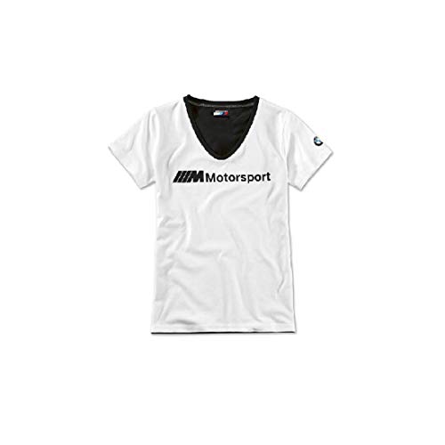 BMW M Motorsport T-Shirt Damen Logo weiß/schwarz Größe M von BMW