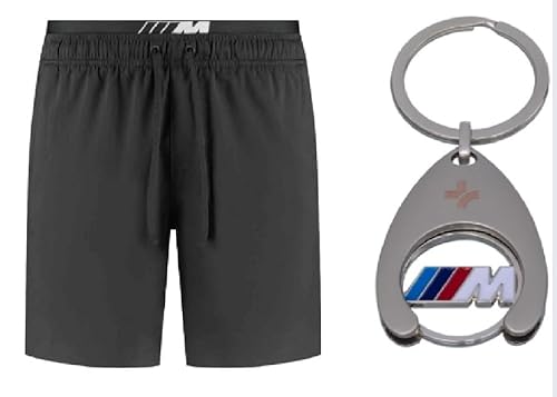 BMW M Perfomance Herren Badehose Größe L Schwarz M-Logo Shorts Bademode Schwimmhose Schwarz + Einkaufschip von BMW
