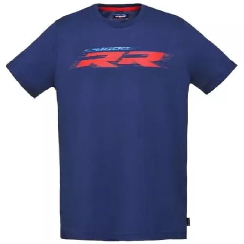 BMW M Performance Motorsport RR Motorrad T-Shirt Herren Blau (XL) von BMW