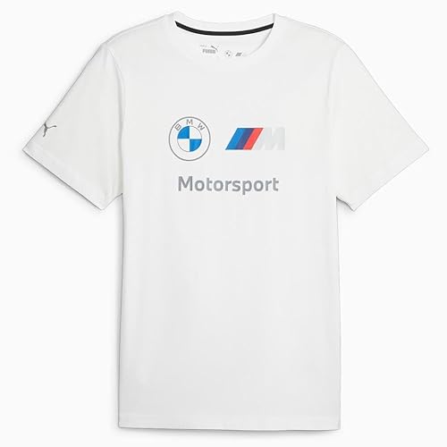 BMW Puma M Motorsport Essentials Herren-T-Shirt mit Logo Weiß (M) von BMW