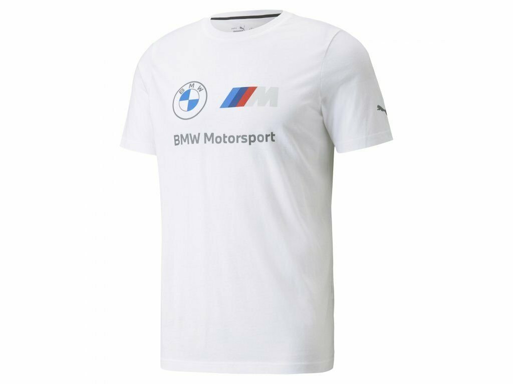 BMW T-Shirt BMW M Motorsport Essentials Herren-T-Shirt mit Logo Weiß von BMW