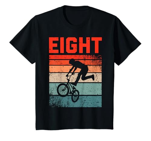 8 Jahre alt BMX Rider Geburtstag Party Jungen Dirt Biking 8 T-Shirt 8 Jahre alt BMX Rider Geburtstag Party Jungen Dirt Biking 8 T-Shirt von BMX Birthday Party Retro Dirt Bike Design Boy Kids
