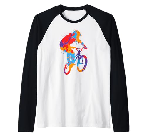 BMX Bunt Stunts Bike Tricks Kinder Fahrrad BMX Jungen Raglan von BMX Fahrrad Fahrer Tricks Bike für Radfahrer
