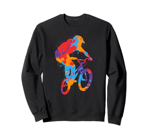 BMX Bunt Stunts Bike Tricks Kinder Fahrrad BMX Jungen Sweatshirt von BMX Fahrrad Fahrer Tricks Bike für Radfahrer