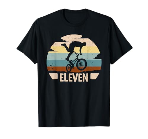 Geburtstagsshirt 11th Birthday BMX Fahrer 11 Jahre Jungs BMX T-Shirt von BMX Fahrrad Kinder Geburtstag Englisch Jungen Rad