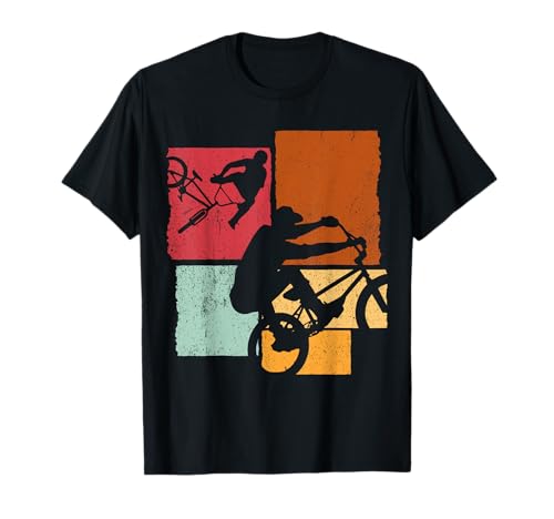 BMX Vintage Fahrrad Fans Jungs Fahrrad BMX T-Shirt von BMX Vintage Fahrrad Fans Geschenk Jungs Jugend BMX