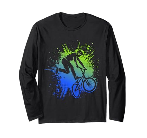 BMX Bike Fahrrad Kinder Jungen Langarmshirt von BMX & Freestyler Geschenkideen für Jungen Mädchen