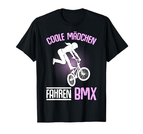 Coole Mädchen fahren BMX Bike Stunt Kinder T-Shirt von BMX & Freestyler Geschenkideen für Jungen Mädchen