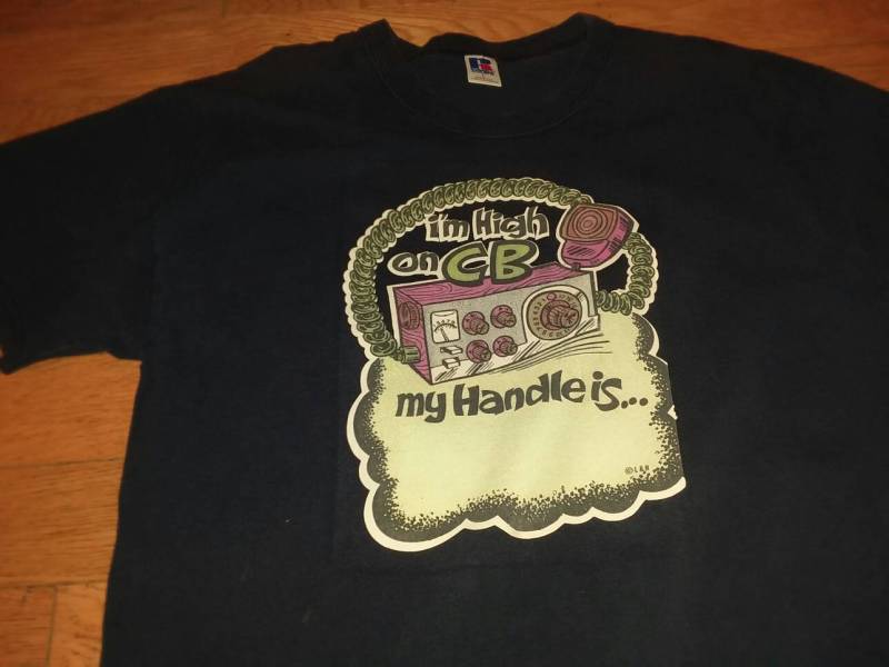 Vintage Deadstock 1970Er Jahre Bin Ich Hoch Auf Cb Mein Griff Ist Groß von BManVintageShirts