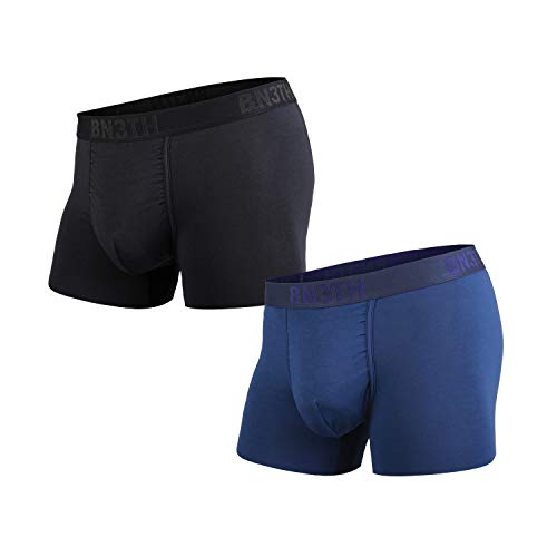 BN3TH Herren Boxershorts, 2er-Pack – Schwarz/Marineblau, XX-Large von BN3TH