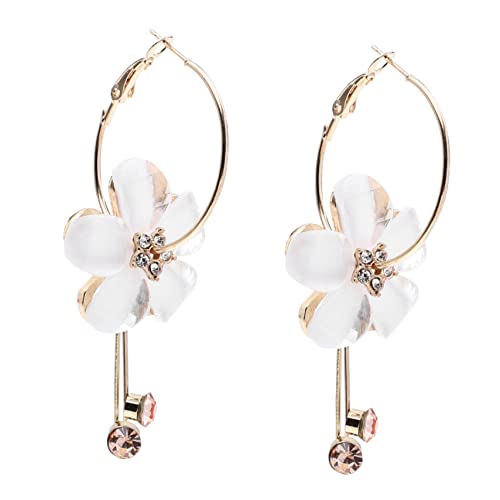 1 Paar exquisite Blume Dangle Ohrringe für Frauen elegante und Zirkonia -Ohrhänger Leichter Blumenschmuck für Partys Hochzeiten und besondere Anlässe 1 Paar exquisite Blume Dangle Ohrringe für Frauen elegante und Zirkonia -Ohrhänger Leichter Blumenschmuck für Partys Hochzeiten und besondere Anlässe von BNCXMO
