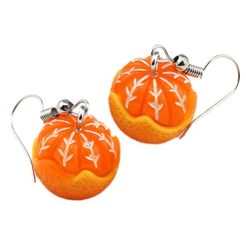1 Paar orangeförmig geformte Obstropfen Ohrringe für Frauen einzigartige Anhänger Schmuck Leicht und kratzfest für lässige und festliche Anlässe stilvolle Ohrhörszubehör von BNCXMO