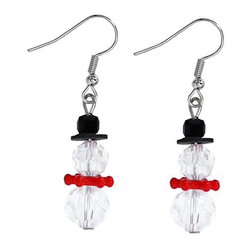 1Pair Weihnachten Schneemann Dangle Ohrringe kreative Cartoon Design Holiday Schmuck für Frauen Festliche Weihnachtsohrringe Anhänger in der Ferienzeit von BNCXMO