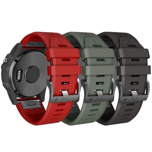 BNCXMO Für Fenix ​​8 Watch Band Ersatz -Silikon -Uhrengurt für Fenix ​​5/Fenix ​​6/Fenix ​​6 Pro/Fenix ​​7/Forerunner 935/945/Ansatz S60/Quatix 5/Epix SmartWatch von BNCXMO